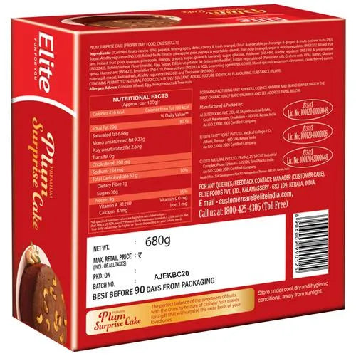 Elite Plum Surprise Cake 400g