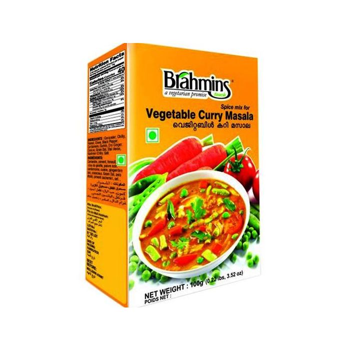 Brahmins Vegetable Curry Masala വെജിറ്റബിൾ കറി മസാല (100g)